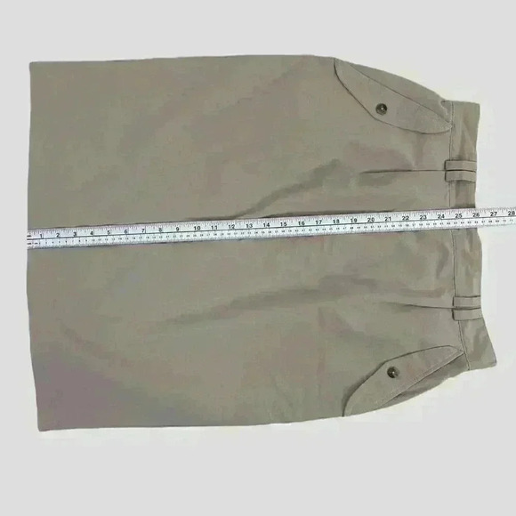 AUDREY L vintage ladies‎ pencil skirt size 14 tan - Picture 4 of 6